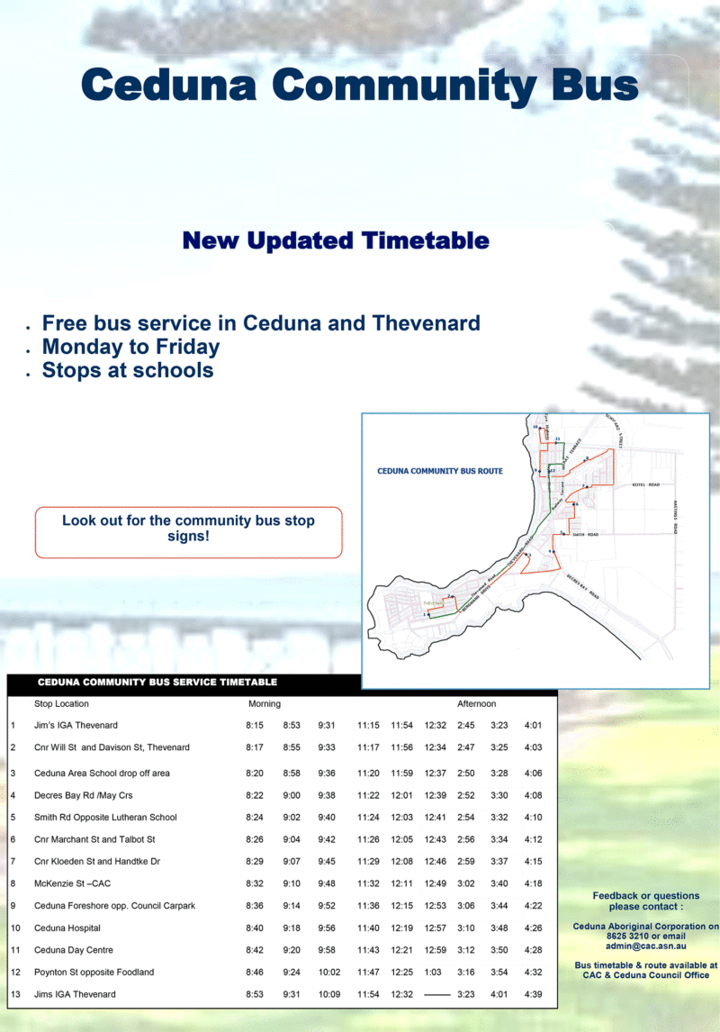 Community-Bus-Timetable-UPDATED - Ceduna Aboriginal Corporation